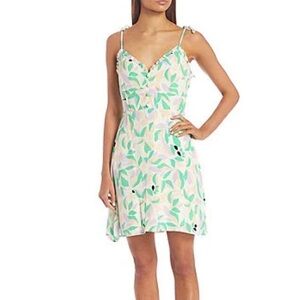 GB Dress NWT Green Leaf Tropical Print